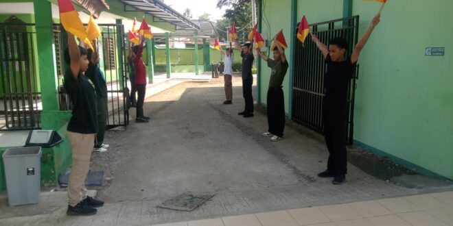Tatap Jambore Cabang Penggalang SMP tahun 2025, Regu Garuda Kwarran Somagede memulai latihan