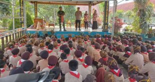 Sosialisasi dan Simulasi Bencana Alam, untuk Anggota Pramuka SD Negeri 1 & 2 Piasa