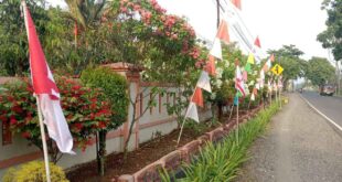 Meriahkan Peringatan Hari Pramuka Ke-64, Seluruh Pangkalan di Somagede pasang Bendera Pramuka dan Spanduk Tema Pramuka