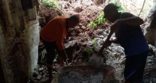 Pramuli Somagede Ambil Peran Dalam Penanganan Bencana Tanah Longsor di Grumbul Sodong Desa Kemawi