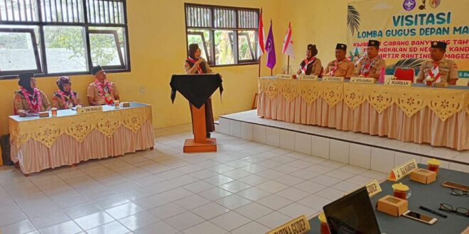 Gudep SD Negeri Kanding Terima Kedatangan Tim Visitrasi Lomba Gudep Mantap Tingkat Kwarcab Banyumas Tahun 2025