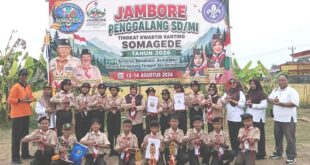 Regu Rajawali & Regu Melati SD Negeri 3 Kemawi Borong Tiga Kejuaraan Jambore Ranting Kwarran Somagede Tahun 2026