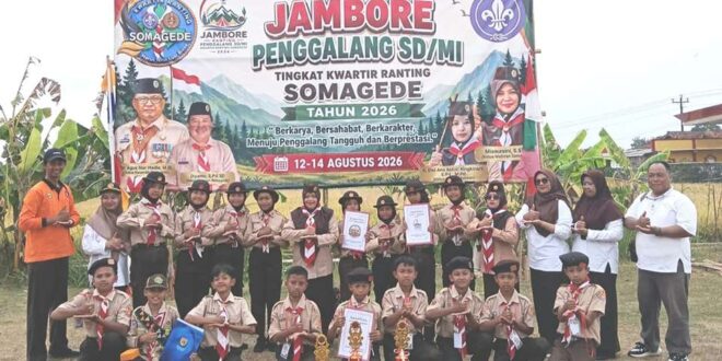 Regu Rajawali & Regu Melati SD Negeri 3 Kemawi Borong Tiga Kejuaraan Jambore Ranting Kwarran Somagede Tahun 2026
